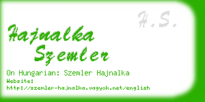 hajnalka szemler business card